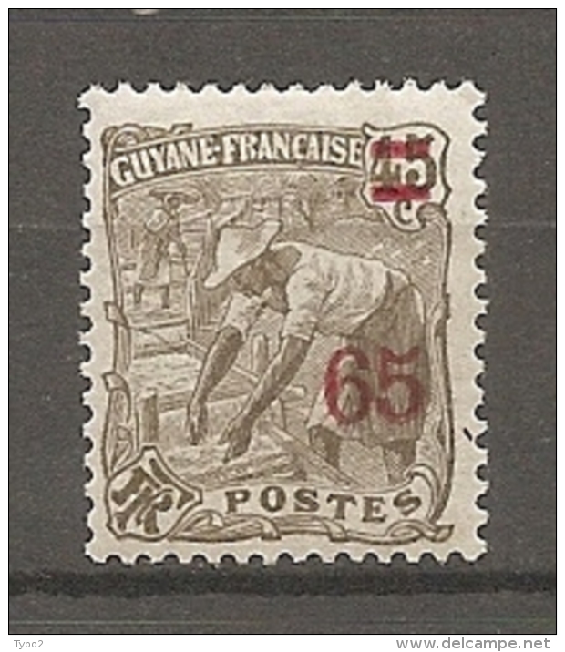 GUYANE - Yv. N°  99  * 65c S 45c  Cote 1,9 Euro  BE 2 Scans - Neufs