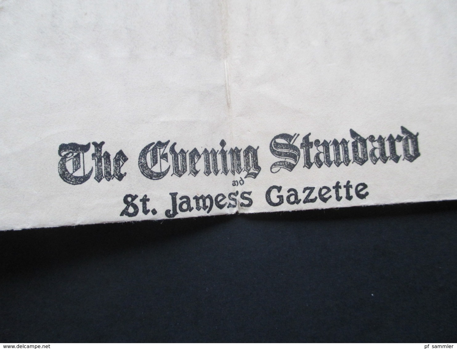 GB 1913 Streifband / Private Ausgabe! The Evening Standart And St. James's Gazette. London Nach Berlin Gesendet! - Briefe U. Dokumente