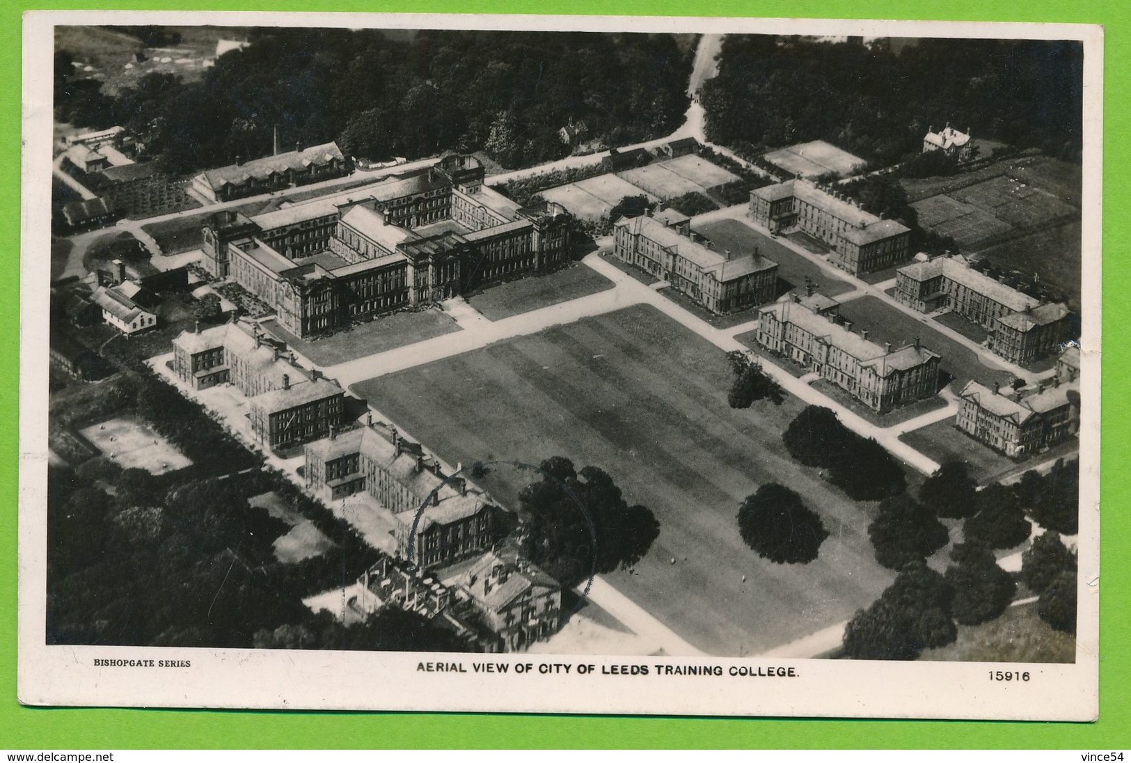 Aerial View Of City Of LEEDS - Training College -  Real Photo 1936 - Leeds