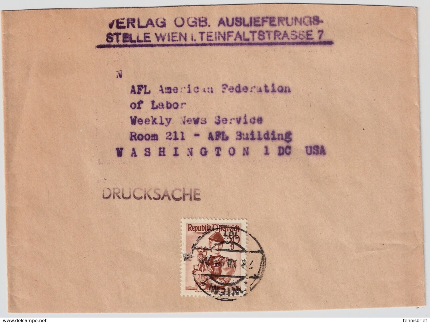 1952, Ermässigter Tarif Für Verleger!    , #a272 - Briefe U. Dokumente