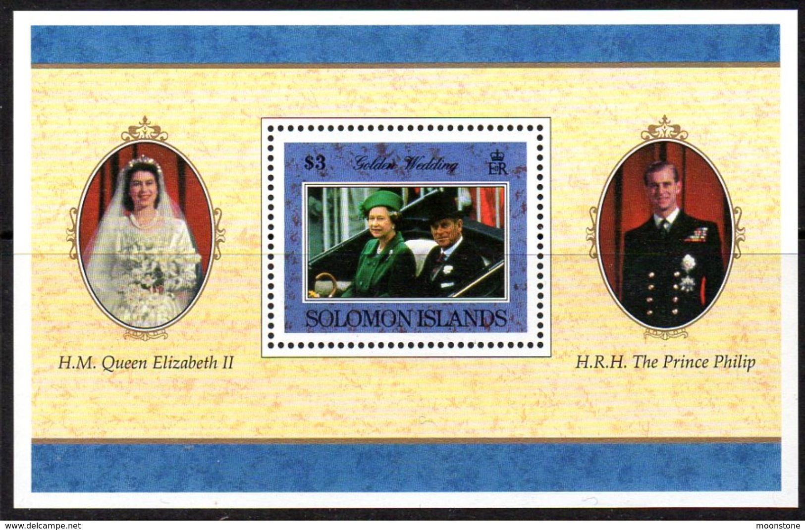 Solomon Islands 1997 Royal Golden Wedding MS, MNH, SG 893 (B) - Islas Salomón (1978-...)