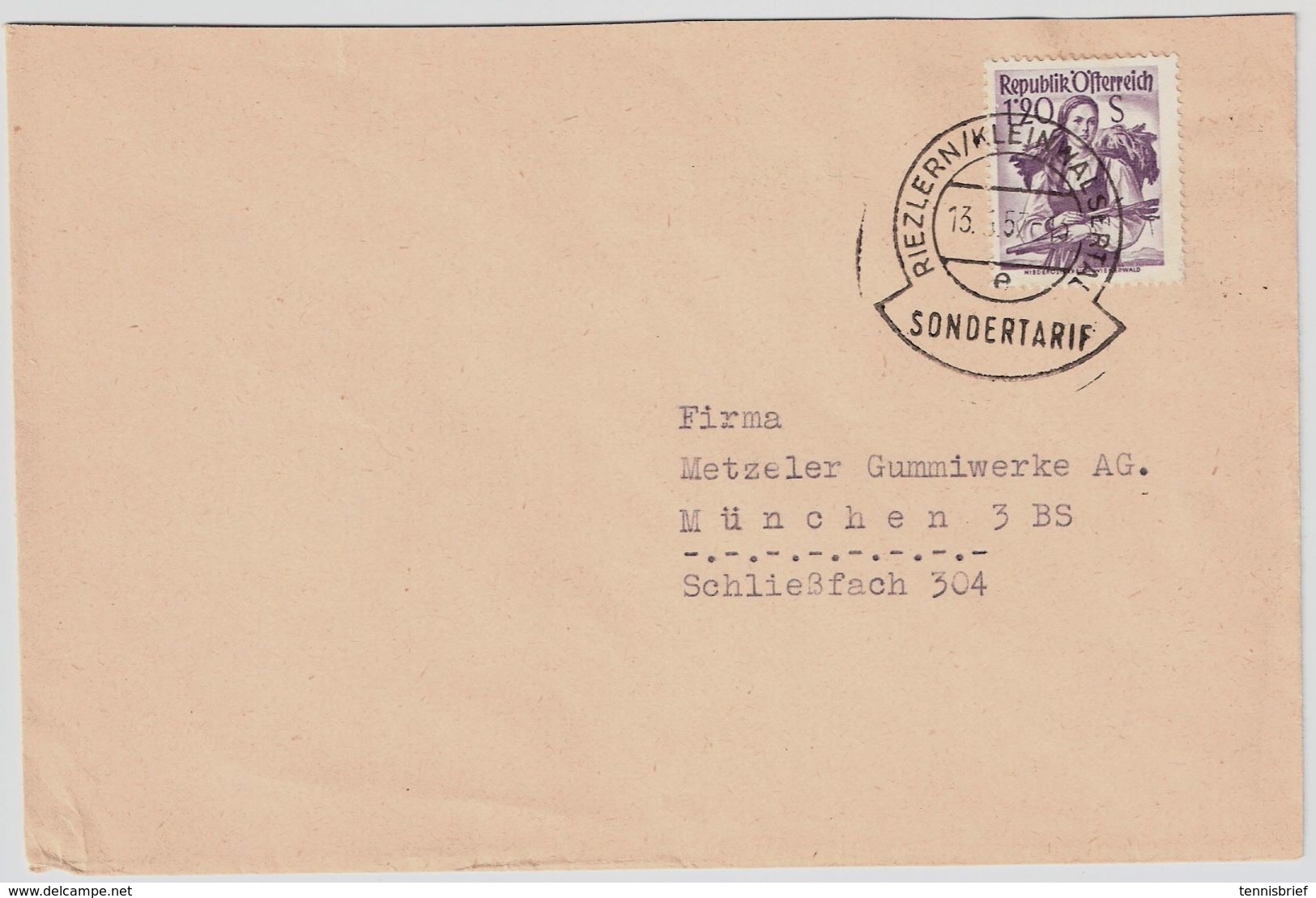 1957, EF,portoger. Sondertarif! Selt EF !  , #a274 - Briefe U. Dokumente