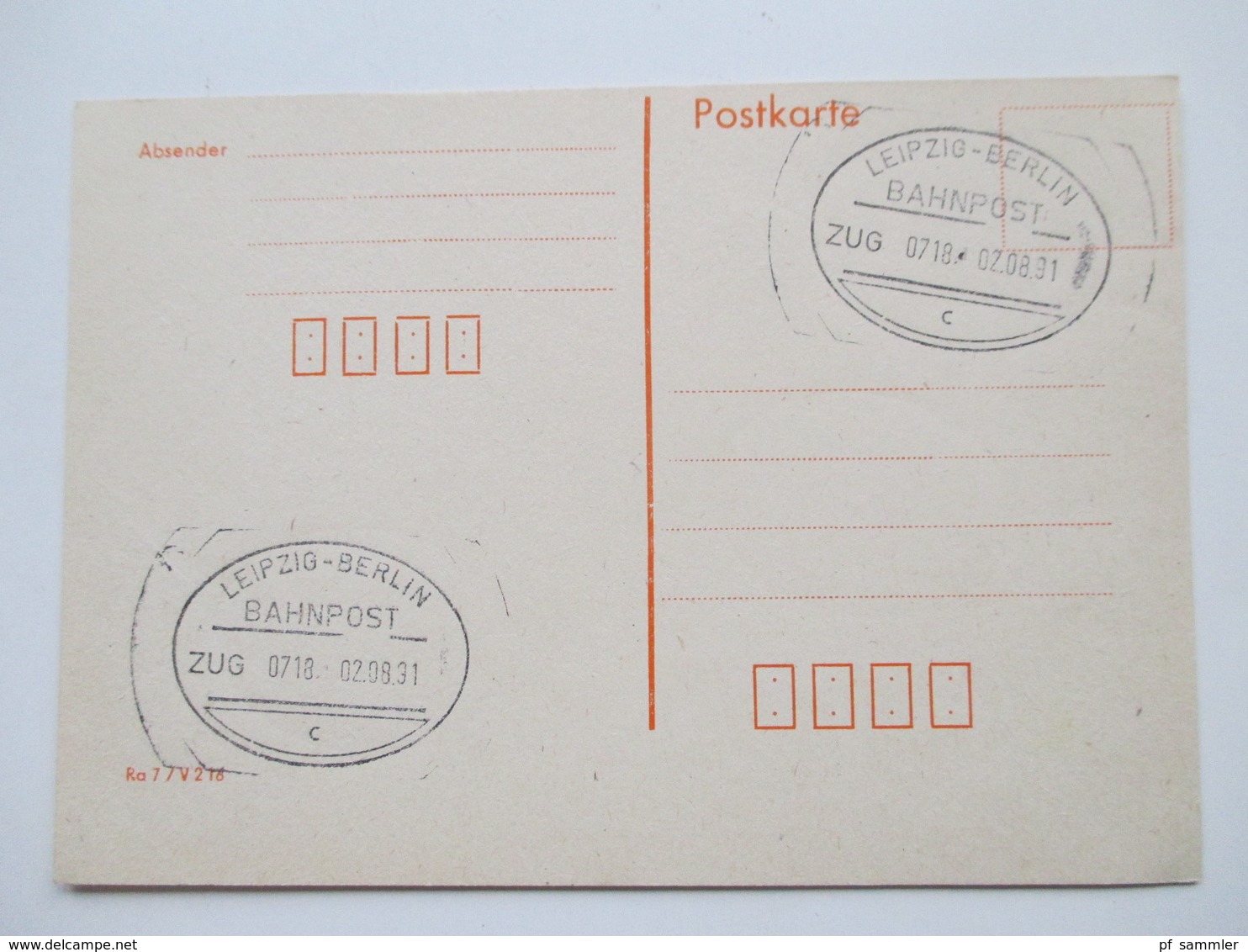 Ganzsachen Posten DDR/ BRD 1952 - 1993 Ab Posthorn GA / PK Mit Bahnpoststempel Insgesamt 24 Karten / GA - Collections