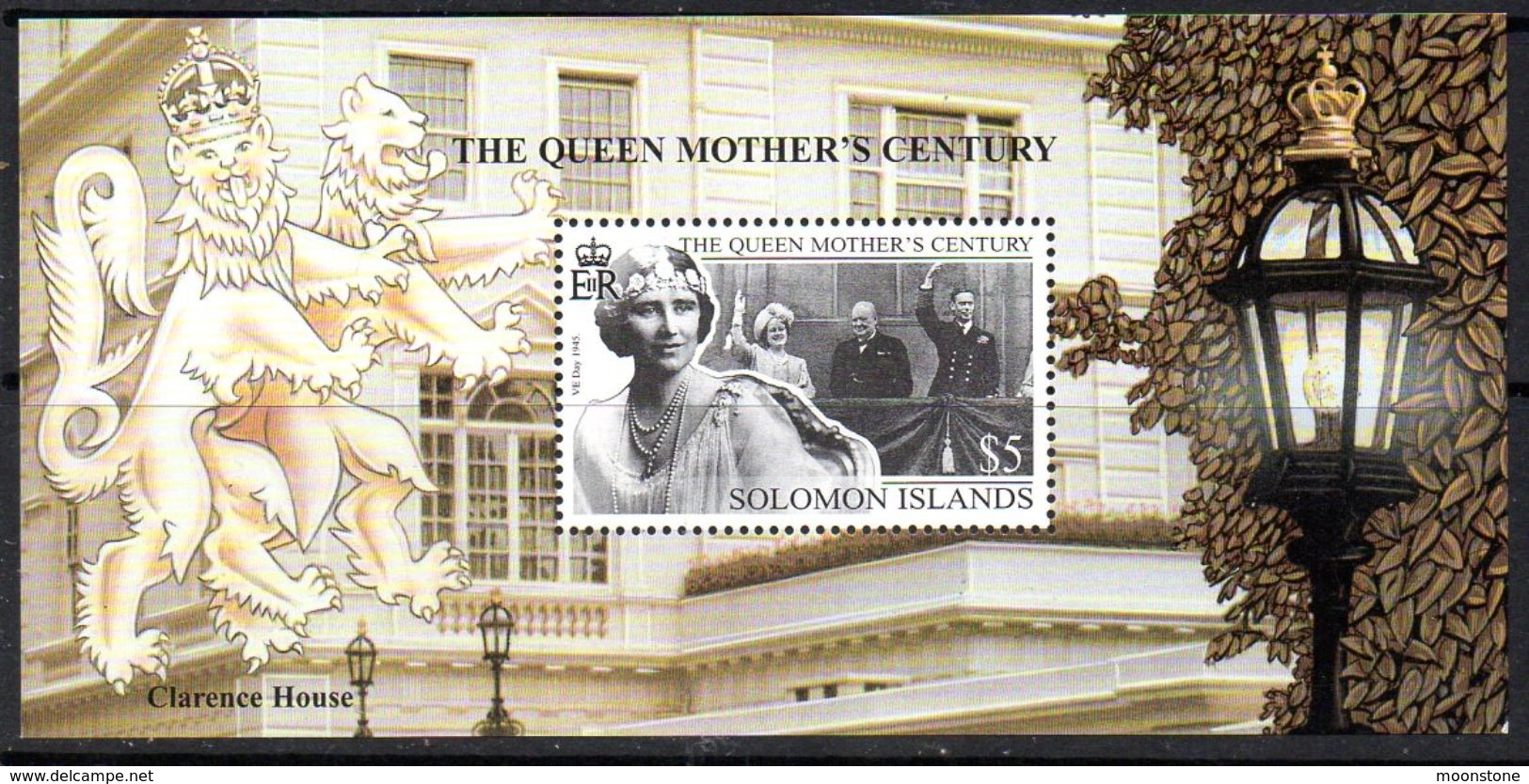 Solomon Islands 1999 Queen Mother's Century MS, MNH, SG 945 (B) - Islas Salomón (1978-...)