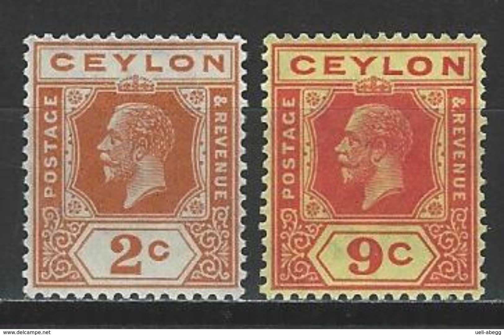 Ceylon SG 344, 345, Mi 186, 192 * MH - Ceylon (...-1947)