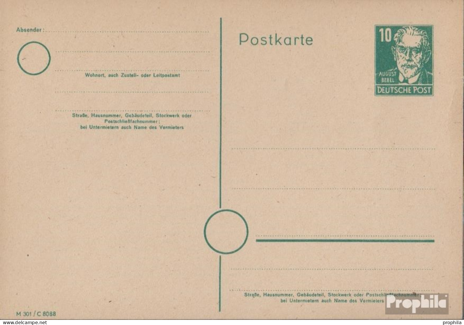 Sowjetische Zone (All.Bes.) P35/01 Amtliche Postkarte Gefälligkeitsgestempelt Gebraucht 1948 Persönlichkeiten - Sonstige & Ohne Zuordnung