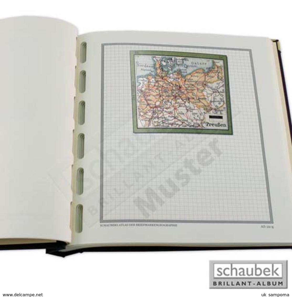 Schaubek Briefmarkengeographie Geographie-Kartenblatt In Farbe AF41-KBF - Other & Unclassified