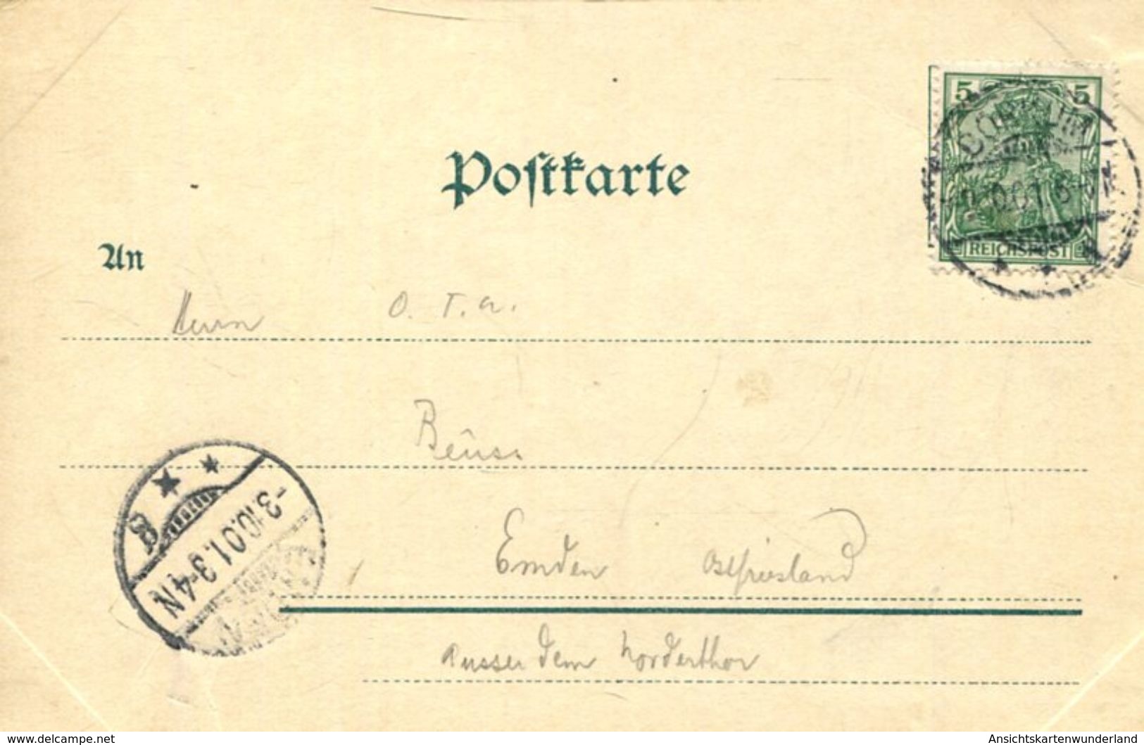 003267 Gruss Aus Borkum 1901 - Borkum