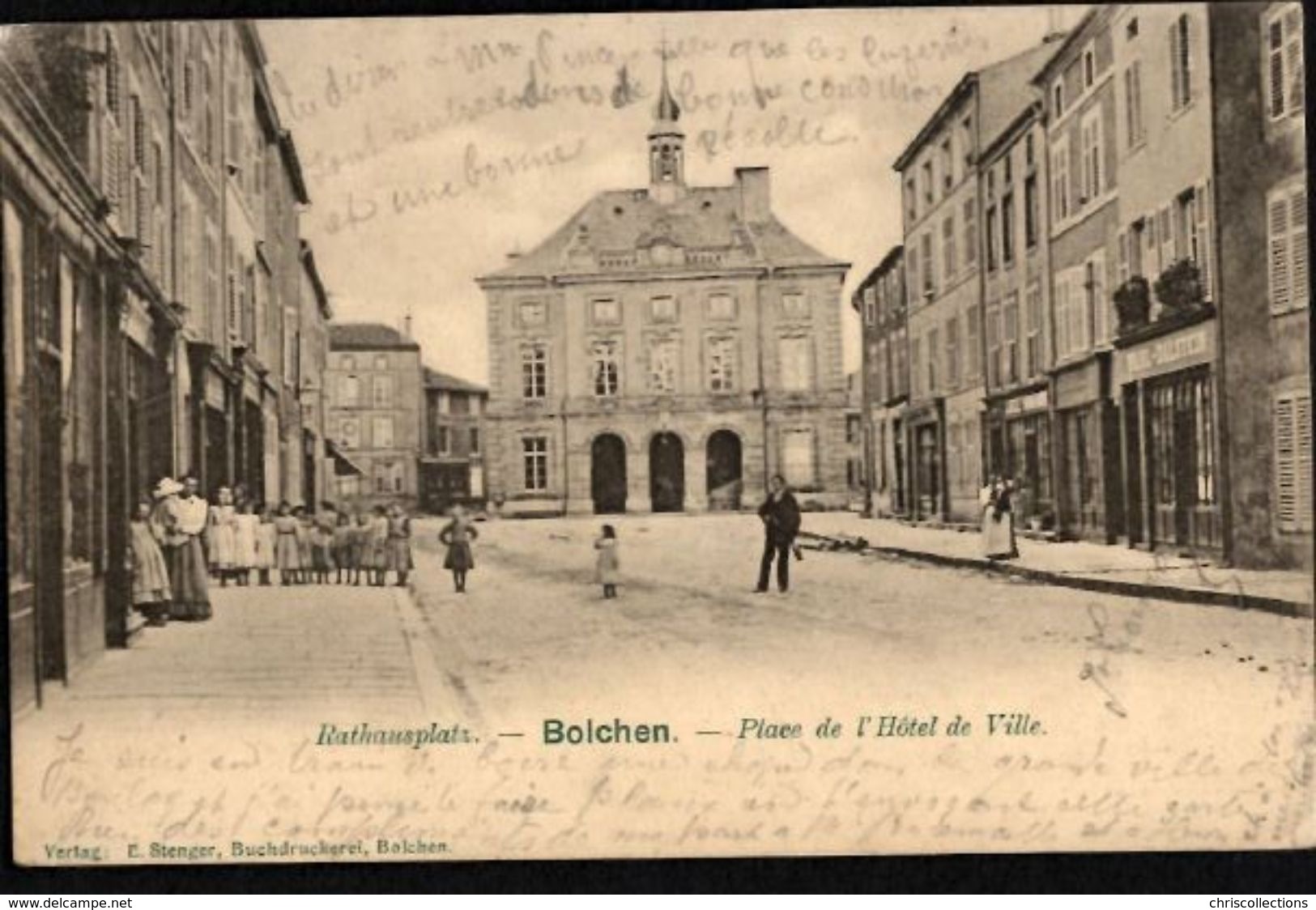 BOULAY  (Moselle) Place De L'Hôtel De Ville Bolchen. - Rathausplatz - Boulay Moselle