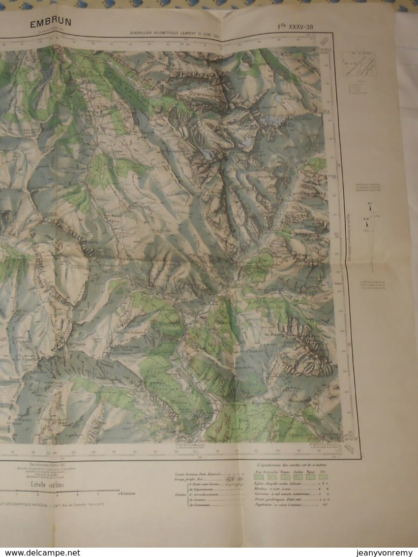 Embrun. 1931. - Topographische Kaarten