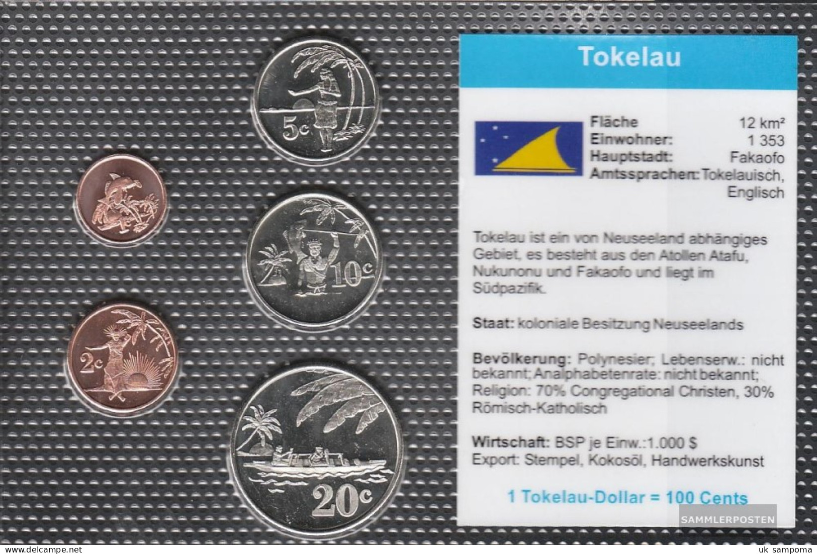 Tokelau 2012 Stgl./unzirkuliert Kursmünzen Stgl./unzirkuliert 2012 1 Cent Until 20 Cent - New Zealand