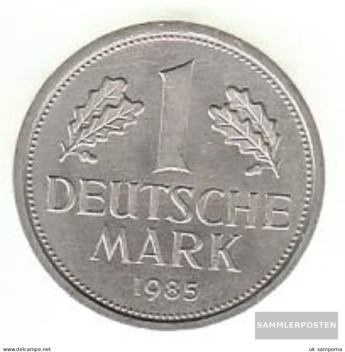 FRD (FR.Germany) Jägernr: 385 1992 D Stgl./unzirkuliert Copper-Nickel Stgl./unzirkuliert 1992 1 German Mark Bundesadler - 1 Mark