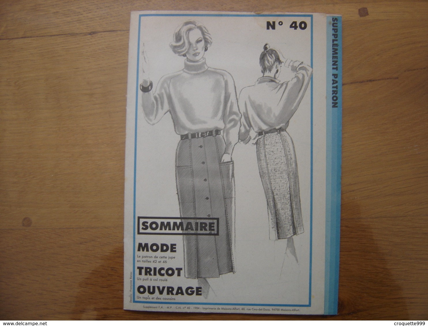 Patron Patroon JUPE 1984 Femmes D'aujourd'hui 40 MODE Vintage - Patterns