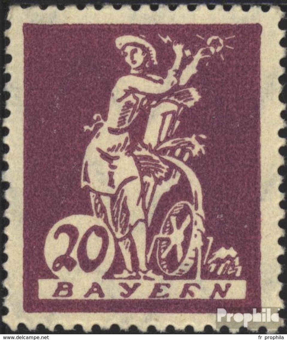 Bavière 181III R Dans BAYErN Cassé Neuf Avec Gomme Originale 1920 Adieu La Série - Other & Unclassified