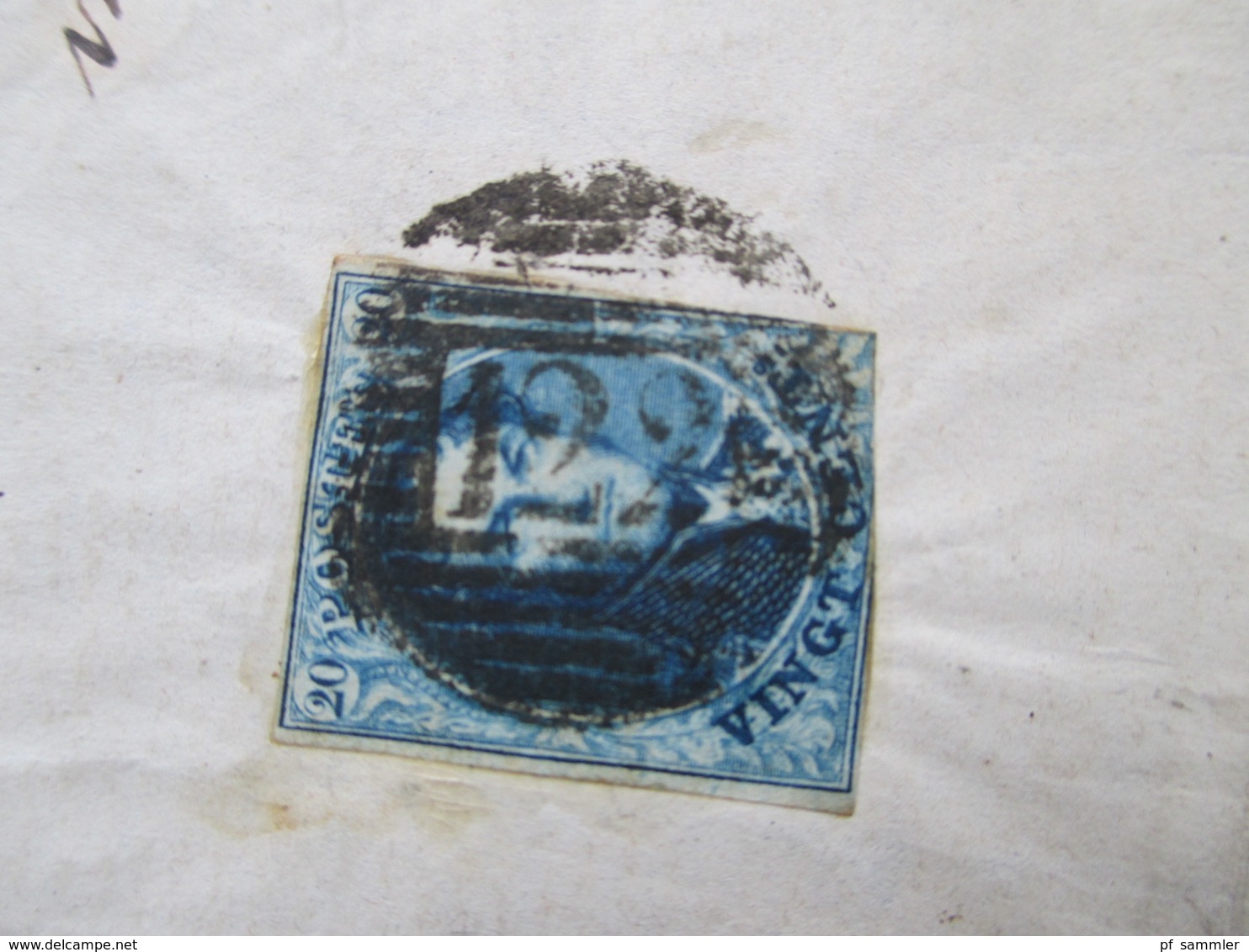 Belgien 1862 Briefstück / Brief Vorderseite Nummernstempel 122. Livrre Und Turnhout - 1849-1865 Medaillen (Sonstige)