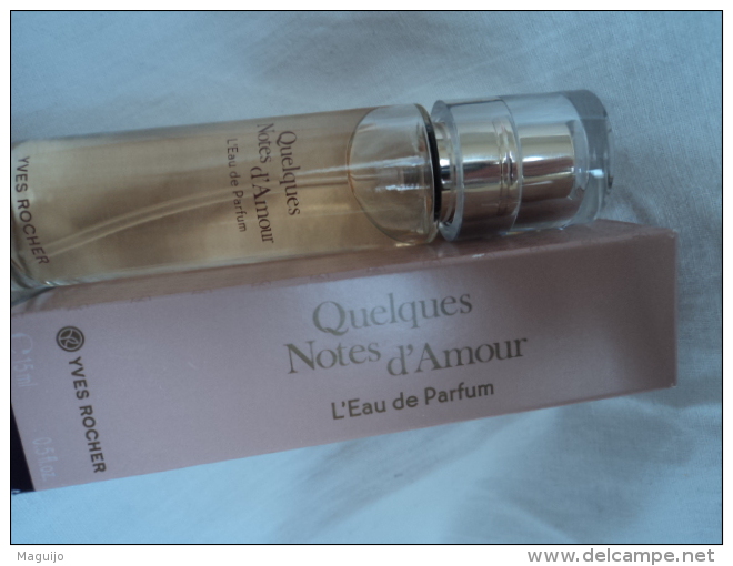 YVES ROCHER " QUELQUES NOTE D'AMOUR  "   MINI  VAPO DE SAC NEUF EDP  15 ML  LIRE ET VOIR !! - Miniatures Femmes (avec Boite)