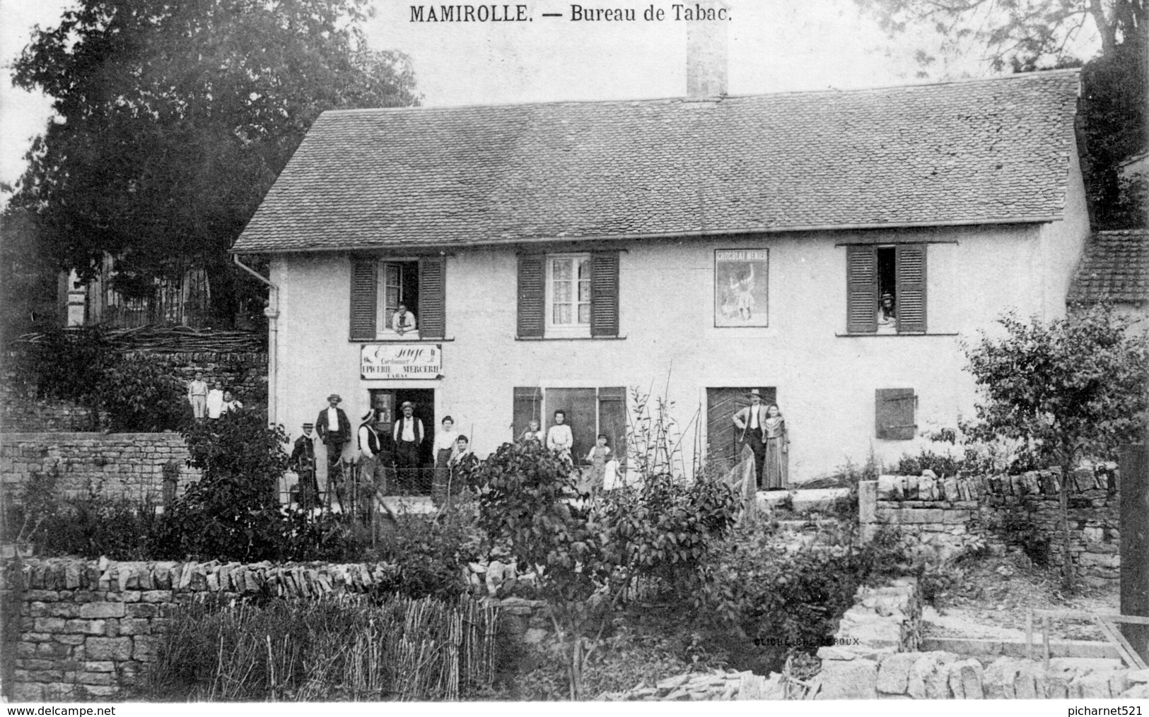 CPA De MAMIROLLE (Doubs) - Bureau De Tabac E. SAGE, Cordonnier - Edition Leroux. Circulée En 1904. TB état. 2 Scan - Altri & Non Classificati