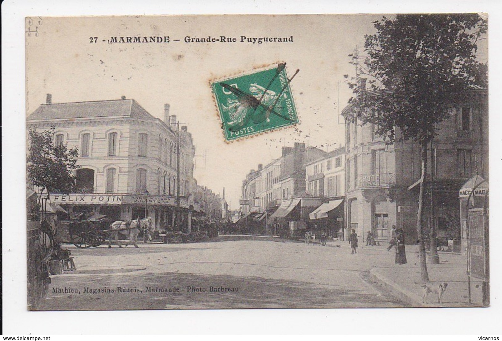 CPA 47 MARMANDE Grande Rue Puyguerand - Marmande