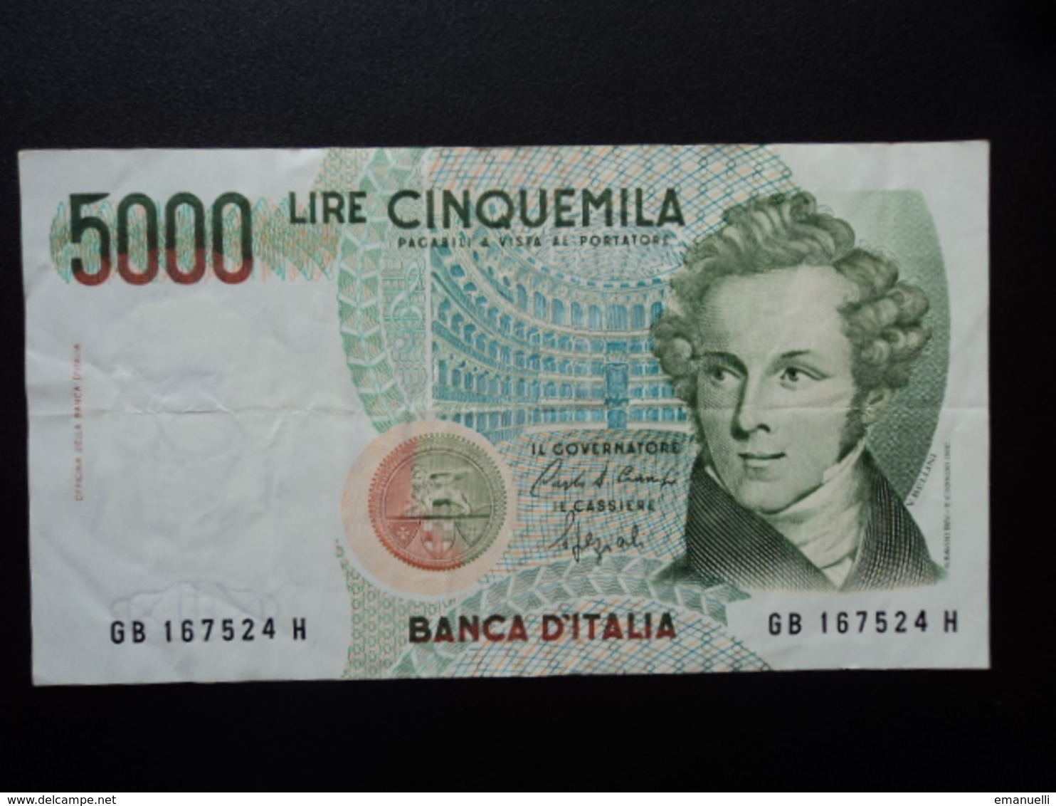 ITALIE : 5000 LIRE  12.1.1988      CI 76 BS 541 * / P 111b        TTB+ - 5000 Lire