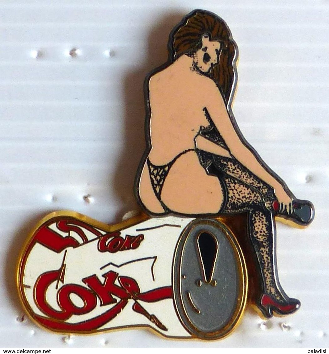 Pins PIN'S PIN-UP COCA COLA DOUBLE MOULE DE 1993 - Pin-ups