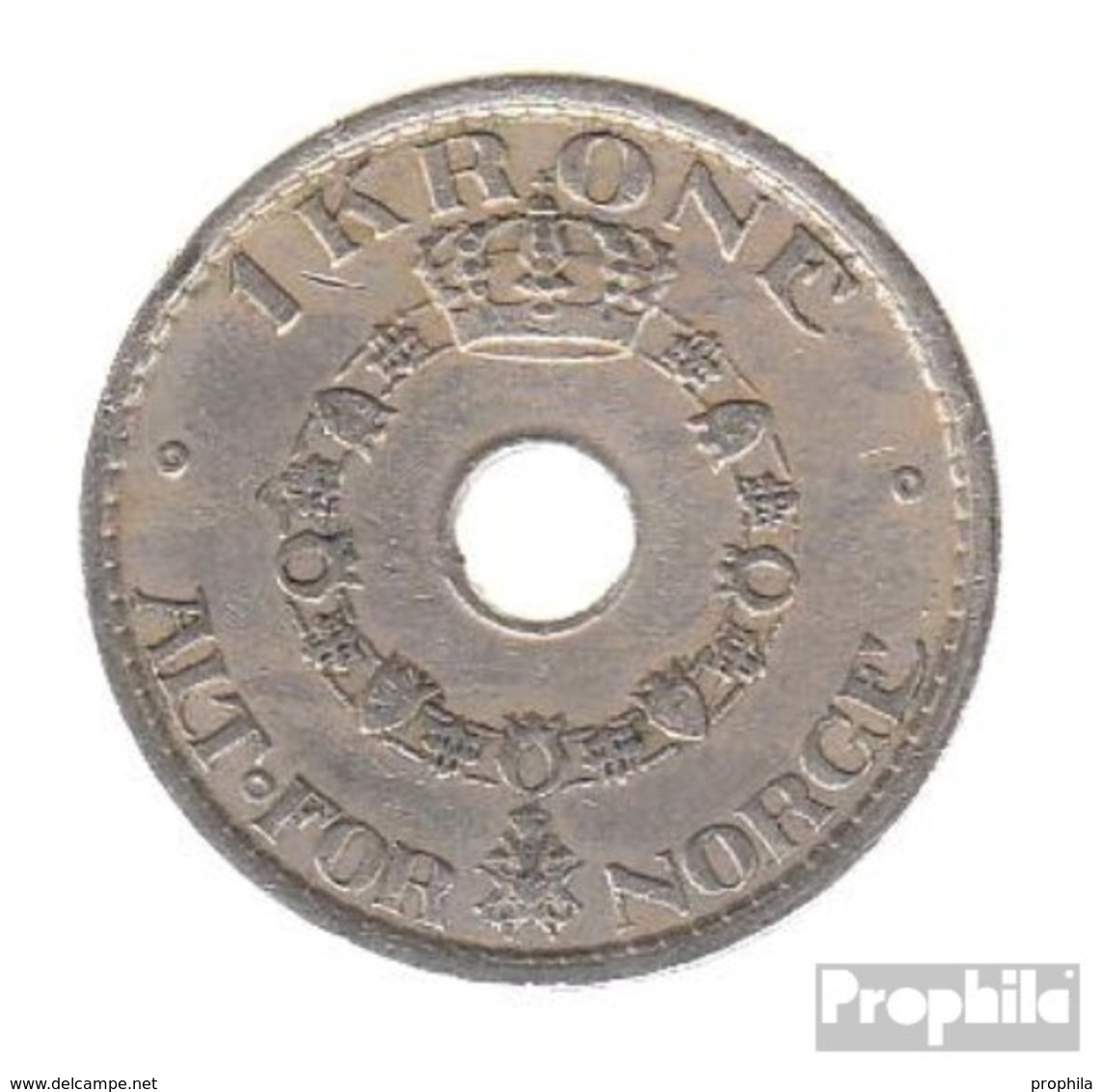 Norwegen KM-Nr. : 385 1925 Sehr Schön Kupfer-Nickel Sehr Schön 1925 1 Krone Gekrönte Monogramme - Norwegen