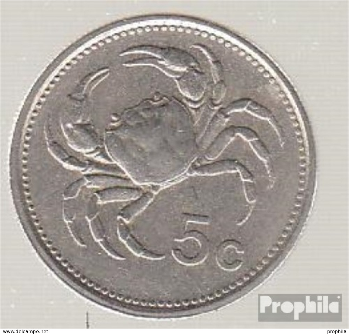 Malta KM-Nr. : 77 1986 Stgl./unzirkuliert Kupfer-Nickel Stgl./unzirkuliert 1986 5 Cent Emblem - Malta