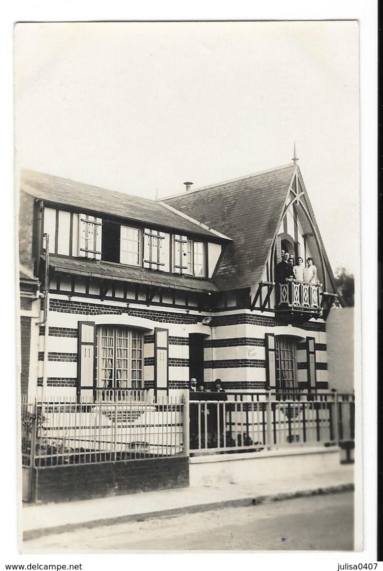 LE CROTOY (80) Carte Photo Villa Chalet Clodée - Le Crotoy