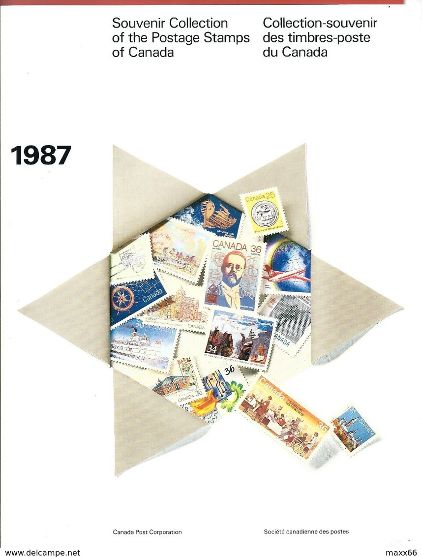 CANADA FOLDER - 1987 Souvenir Collection Of The Postage Stamps Of CANADA - Complete Of STAMPS - Annate Complete