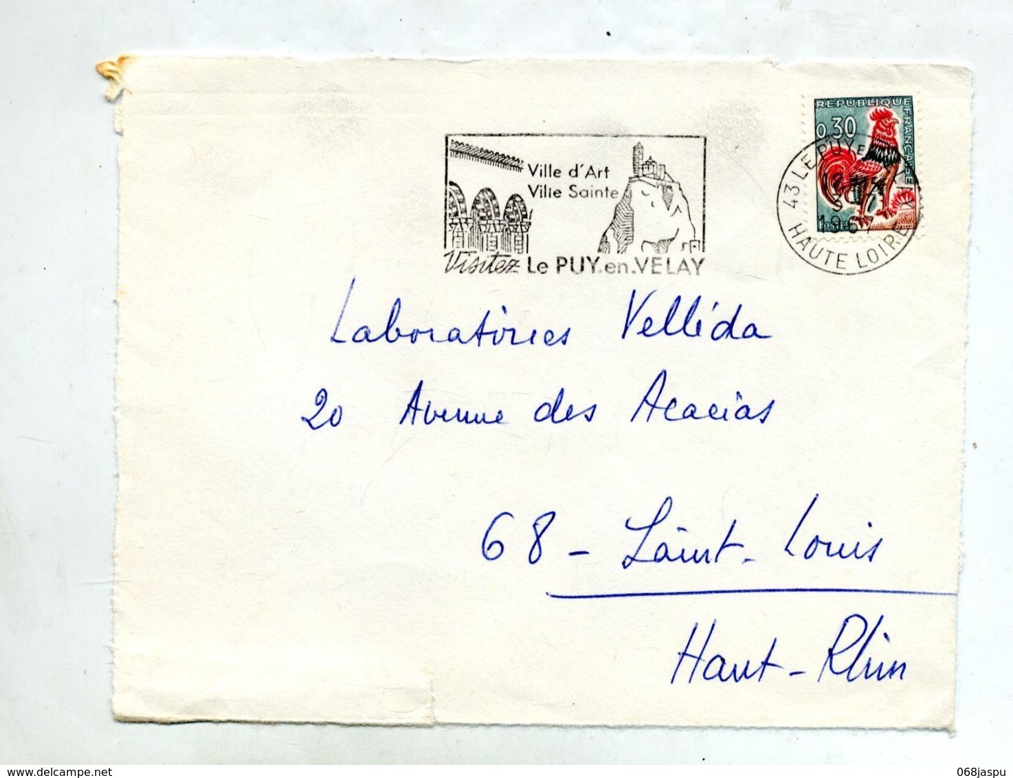 Devant De Lettre Flamme  Le Puy Ville D'art - Mechanical Postmarks (Advertisement)