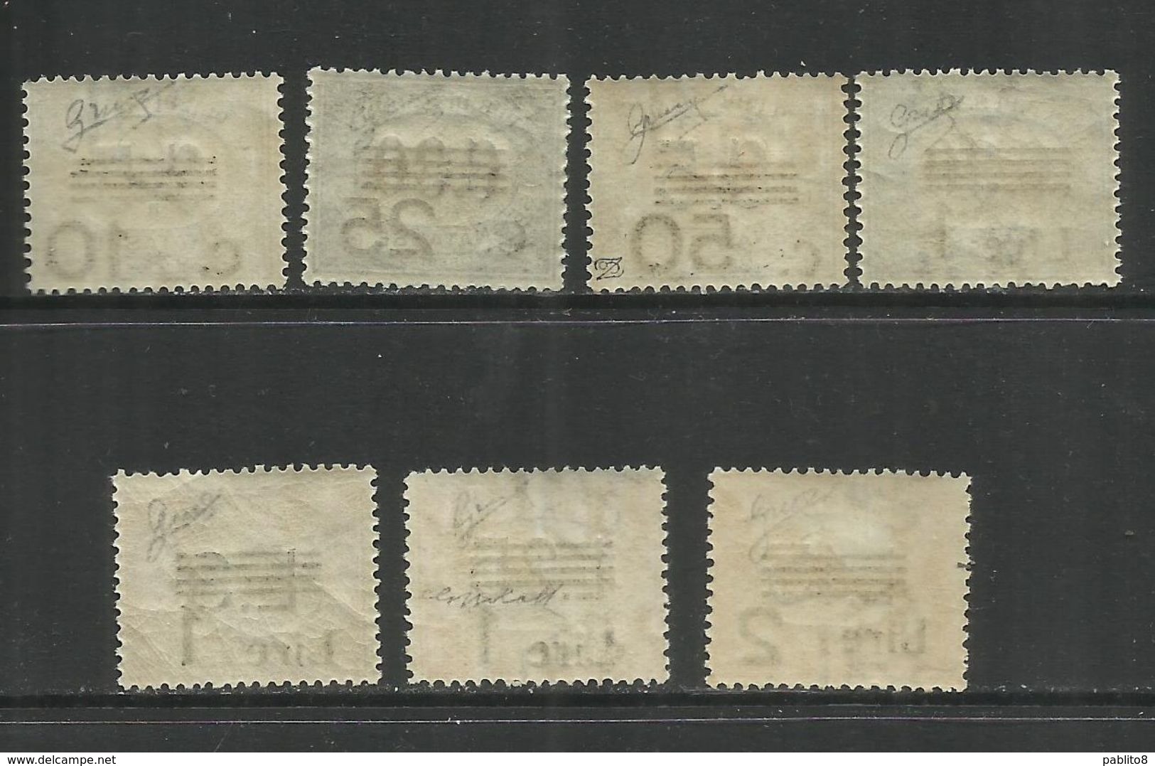 REPUBBLICA DI SAN MARINO 1936 - 1939 SEGNATASSE POSTAGE DUE TASSE SERIE COMPLETA COMPLETE SET MNH - Segnatasse