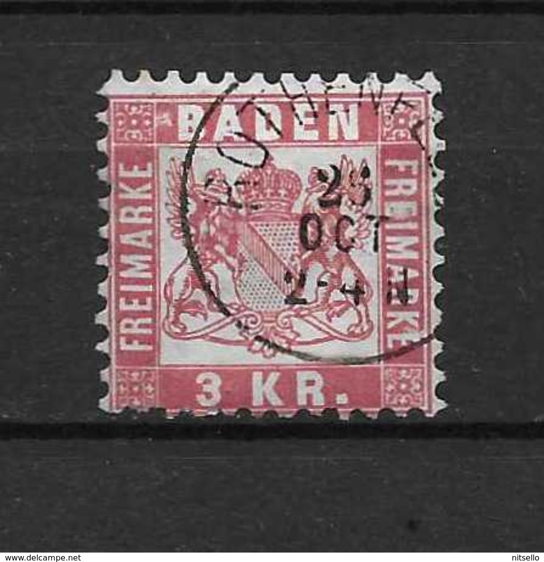 LOTE 1692  ///  (C030) ALEMANIA BADEN  YVERT Nº: 24    CATALOG./COTE: 4€ - Otros & Sin Clasificación