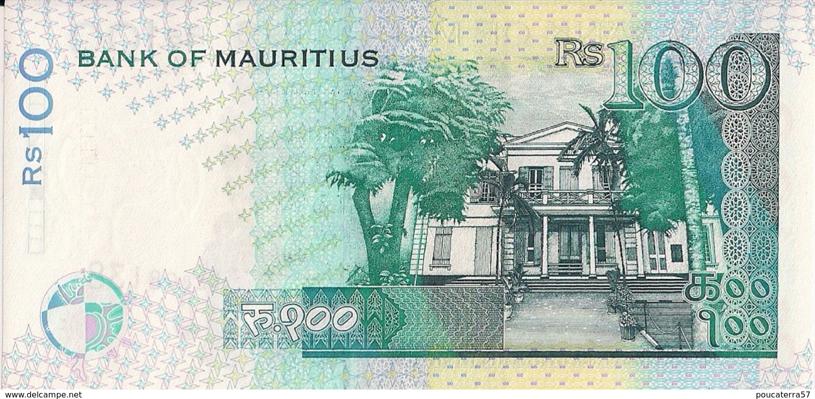 MAURITIUS=N/D    100  RUPEES         P-44     UNC - Mauritius