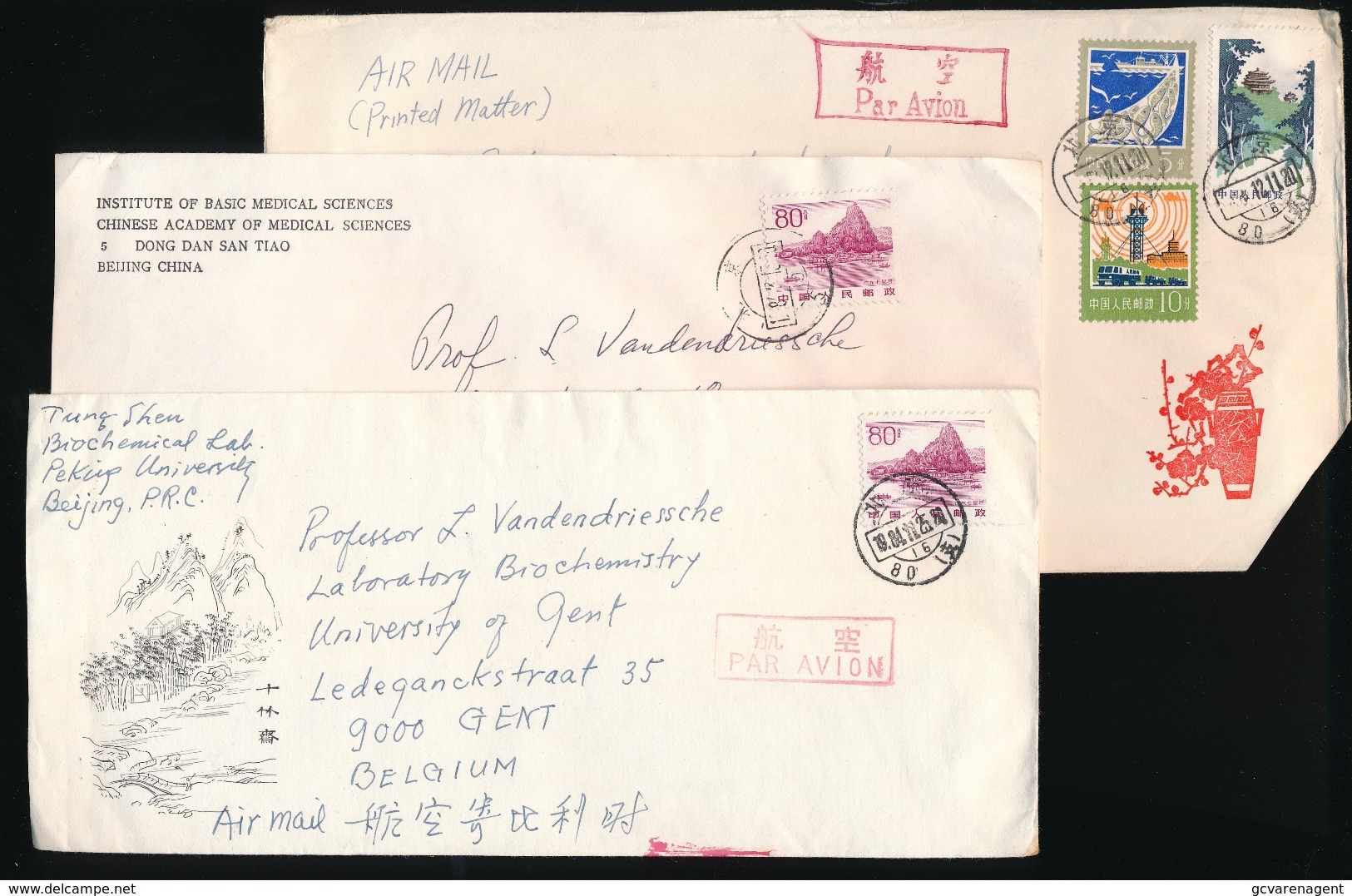 CHINE  ANNEE 1980 A +- 89 - 50 Covers - Look 18 Scans - Storia Postale