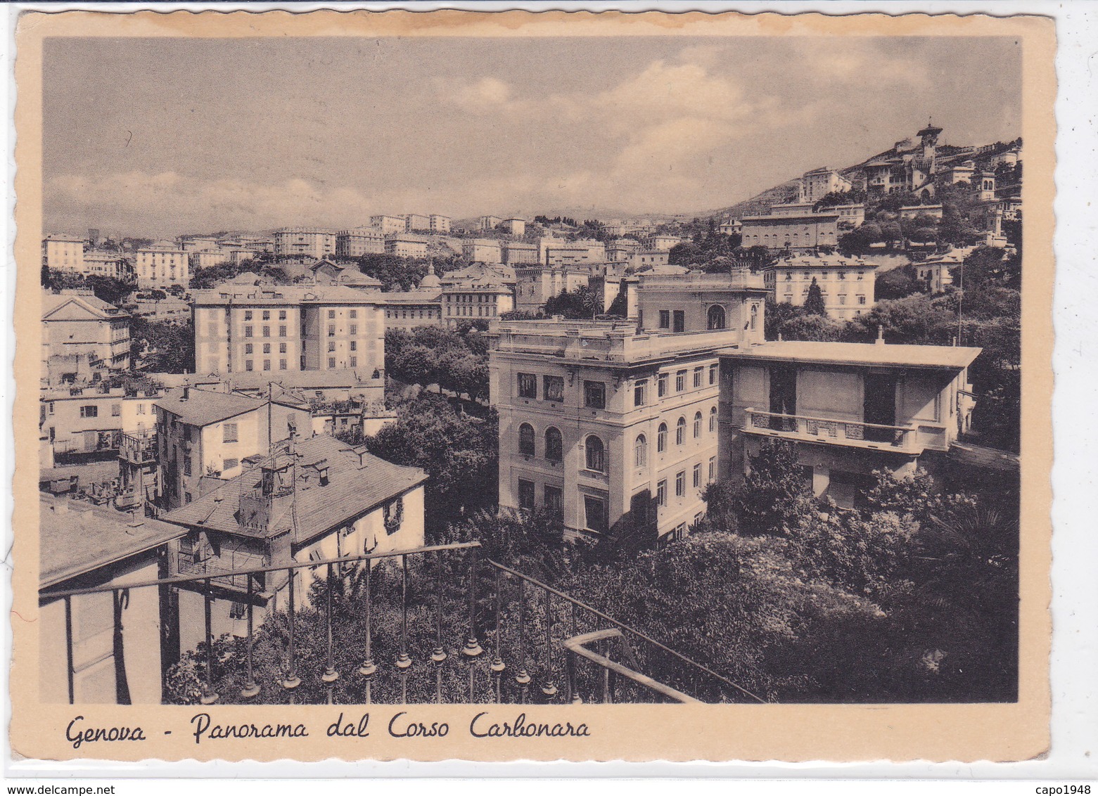 CARD GENOVA    PANORAMA DAL CORSO CARBONARA   -FG-V-2-0882-27997 - Genova (Genoa)