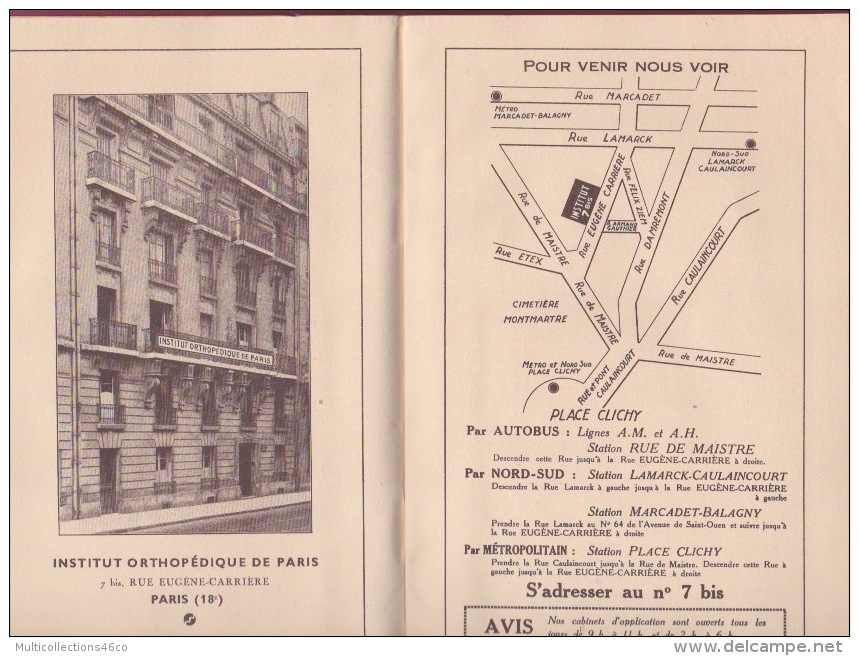 090418 FACULTE MEDECINE PARIS - 1936 CATALOGUE La Hernie Vaincue Coussin Pneumatique Docteur G LIVERT GARIGUE - Attrezzature Mediche E Dentistiche