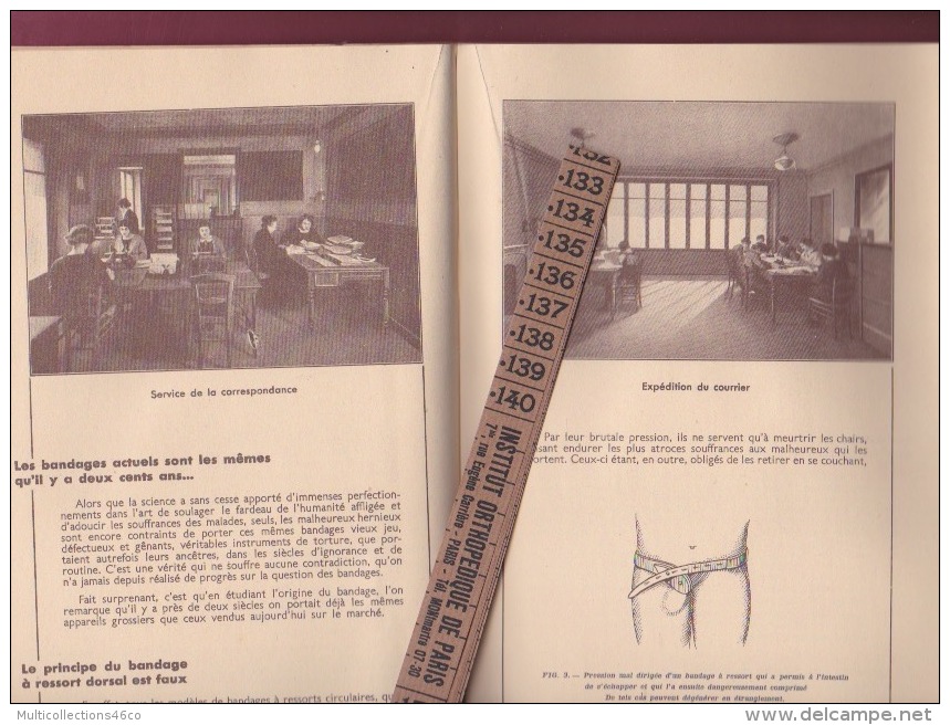 090418 FACULTE MEDECINE PARIS - 1936 CATALOGUE La Hernie Vaincue Coussin Pneumatique Docteur G LIVERT GARIGUE - Matériel Médical & Dentaire