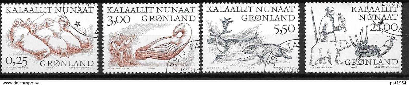 Groënland 2000 N°326/329 Oblitérés Vikings Arctiques - Usados