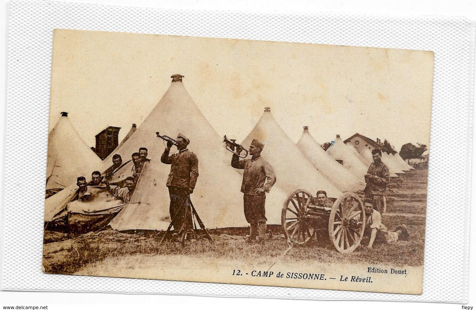 CPA Camp De SISSONNE Le Réveil - Sissonne