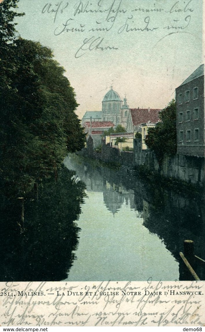 Belgique Belgie Anvers Malines La Dyle Et L'église N.D. D'Hanswick - Mechelen