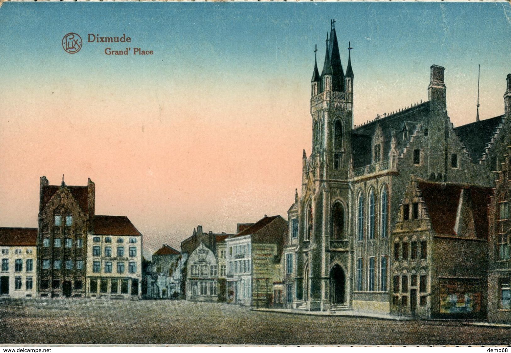 Belgique Belgie Flandre Occidentale  DIKSMUIDE DIXMUDE 2 CARTES Grande Digue Nels Et Grand'Place Lux - Diksmuide