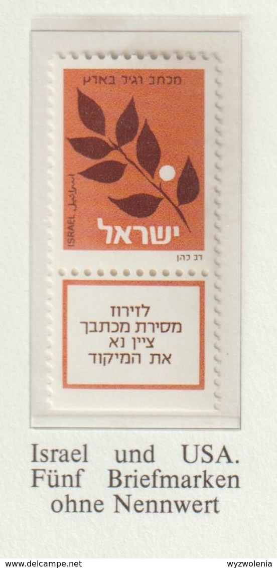 D 1301) USA Mi# 1341 I F, 1457 I A, 1507 I A **; 1723 D (2) Auslandsbrief: Ohne Wertangabe; Israel 1982 Mi# 893 Ölbaum - Autres & Non Classés