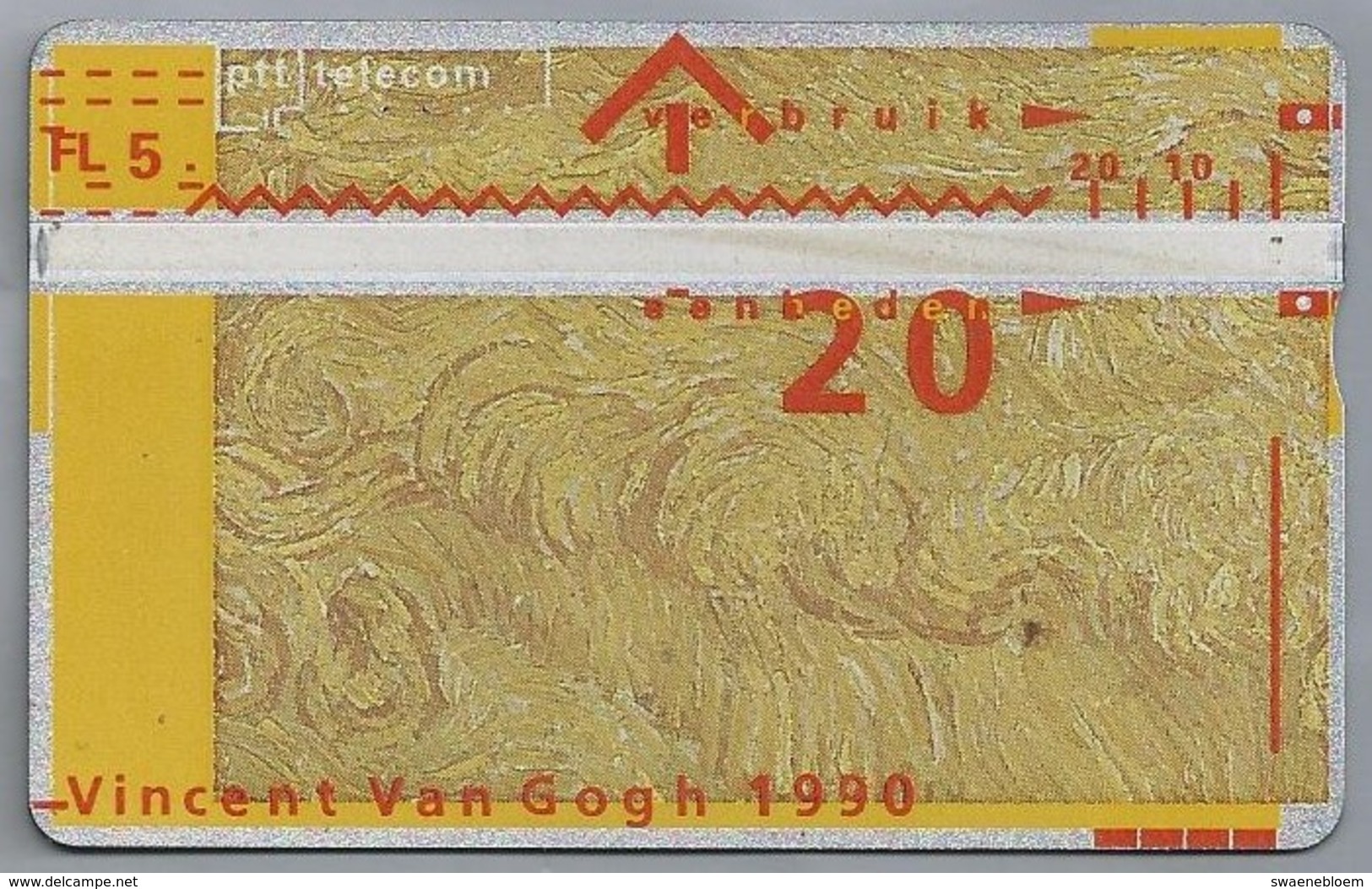 NL.- Telefoonkaart.- Nederland. PTT Telecom  Vincent Van Gogh. 20 Eenheden. 5 Gulden. 006E17356 - öffentlich