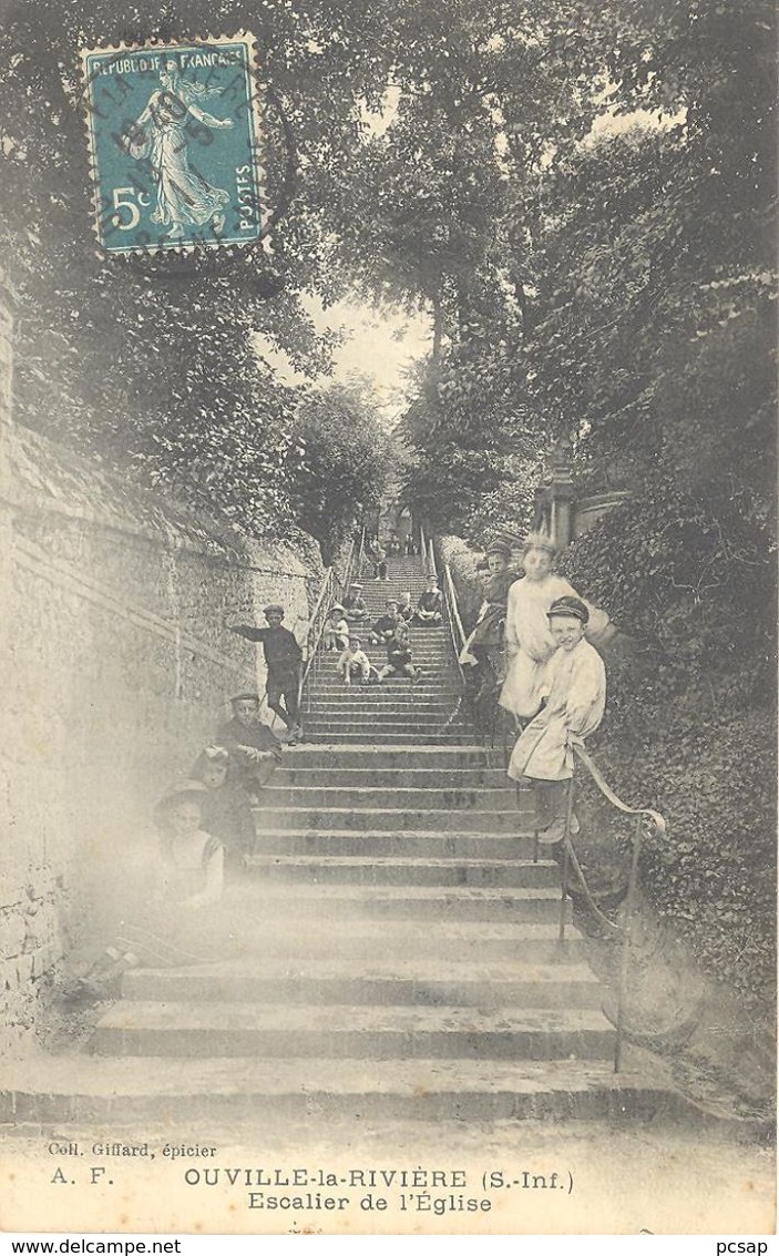 Ouville La Rivière - Escalier De L'église - Autres & Non Classés