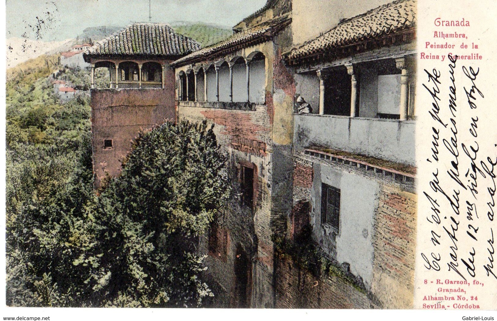Granada Alhambra Peinador De La Reina Y Generalife - Granada