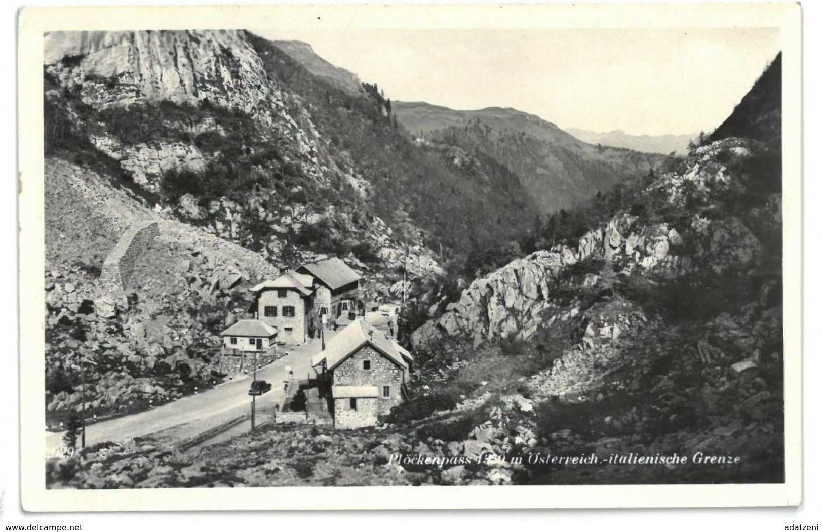 Austria Plöckenpass Osterreich – Italienische Grenze Passo Di Monte Croce Carnico  Confine Italo-Austriaco Viaggiata 195 - Altri & Non Classificati