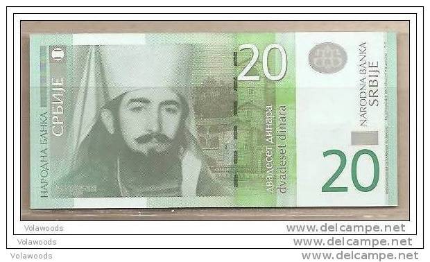 Serbia - Banconota Non Circolata FdS Da 20 Dinari P-55a - 2011 - Serbia