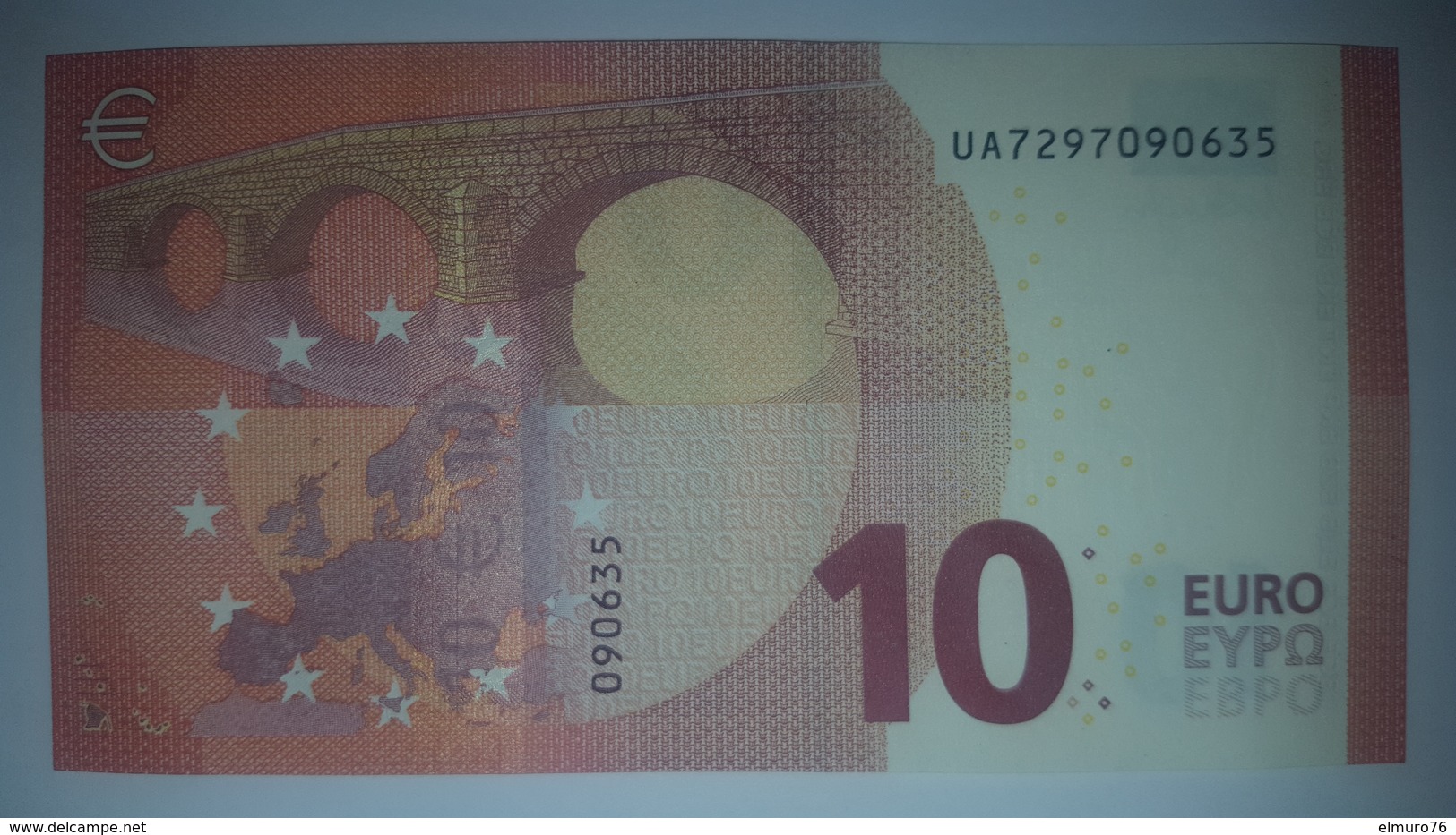 10 Euro U011H1 France Serie UA Charge 29 Draghi Perfect UNC - 10 Euro