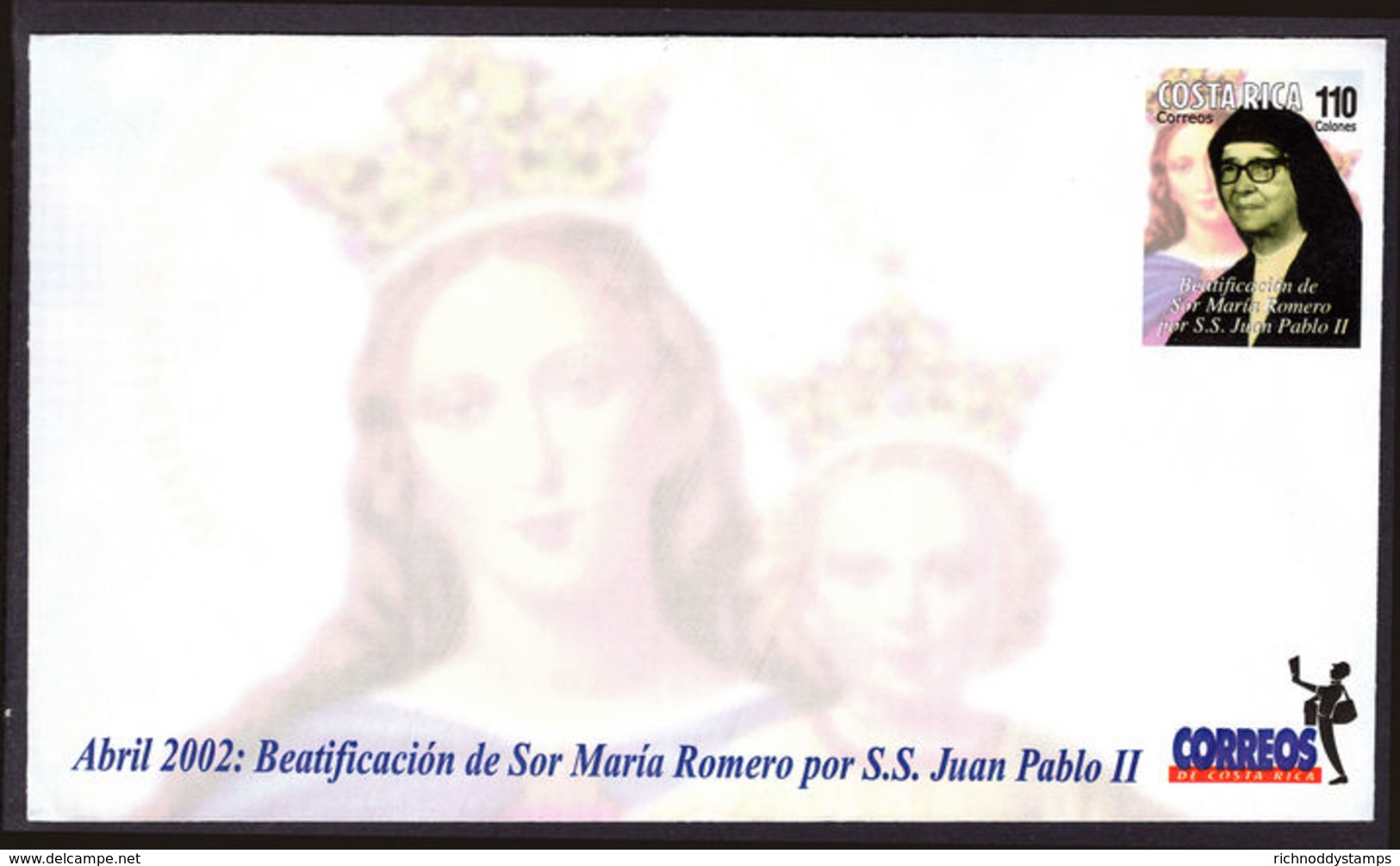Costa Rica 2002 Beatification Of Maria Romero Unmounted Mint. - Costa Rica