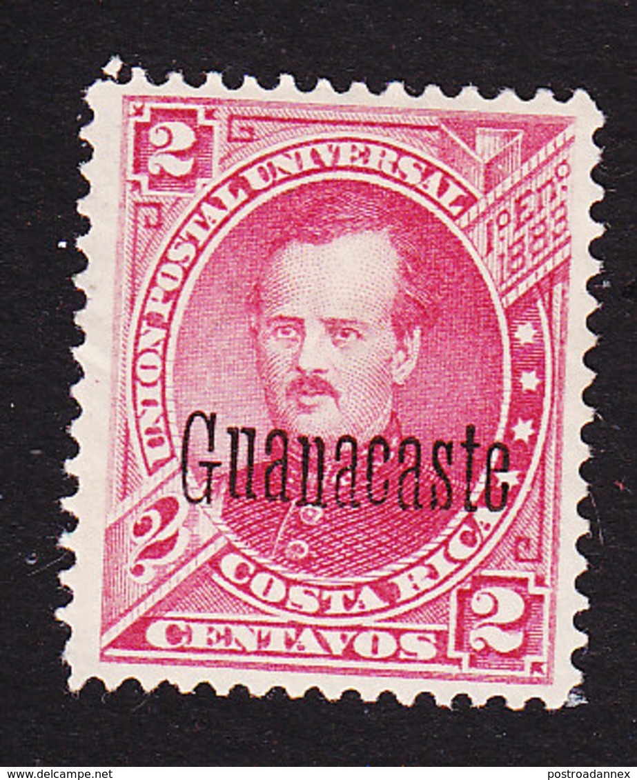 Costa Rica, Guanacaste, Scott #44, Mint No Gum, Fernandez Overprinted, Issued 1888 - Costa Rica