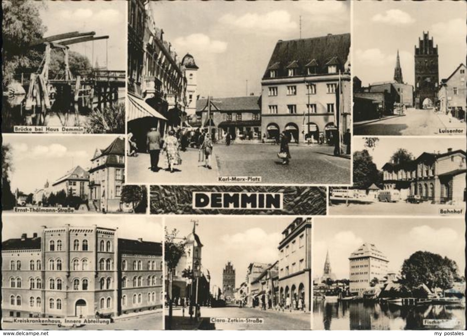 41237911 Demmin Mecklenburg Vorpommern Luisentor Nahnhof Karl-Mrx-Platz Demmin - Demmin